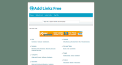 Desktop Screenshot of addlinkzfree.com